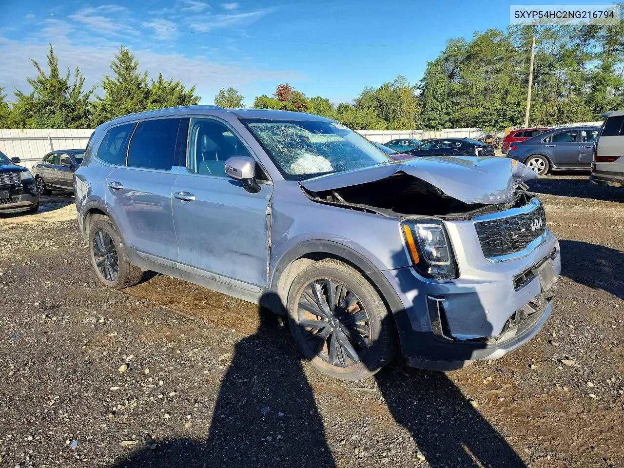 2022 KIA TELLURIDE VIN 5XYP54HC2NG216794 — фото 4