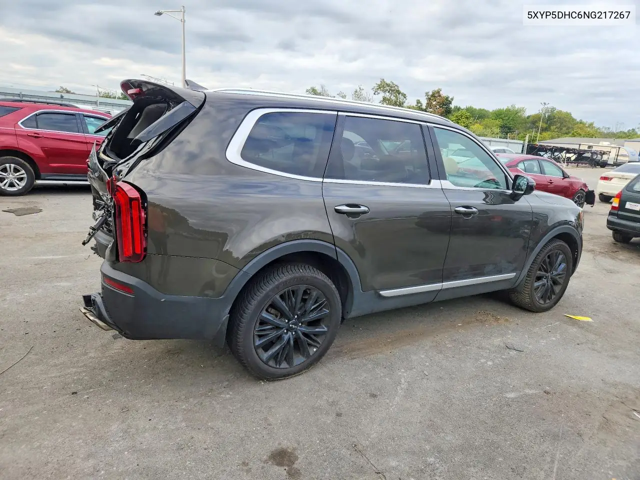 2022 KIA TELLURIDE VIN 5XYP5DHC6NG217267 — фото 3