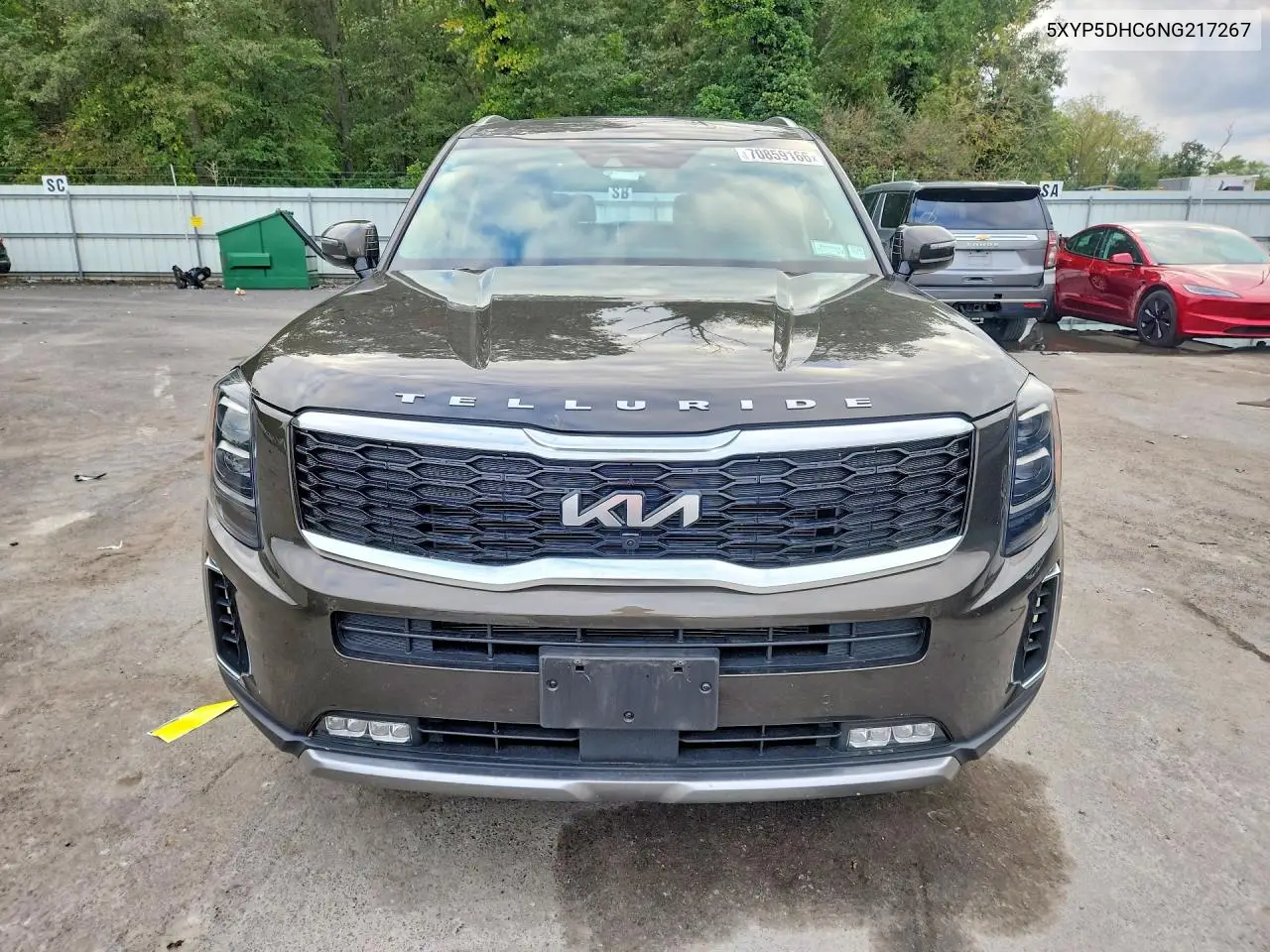 2022 KIA TELLURIDE VIN 5XYP5DHC6NG217267 — фото 5