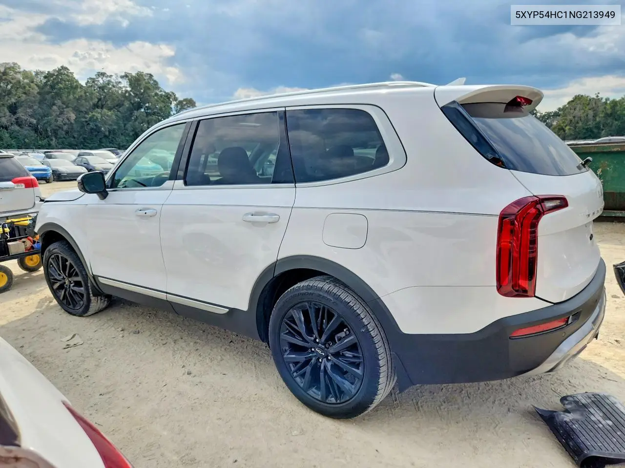 2022 KIA TELLURIDE VIN 5XYP54HC1NG213949 — фото 2