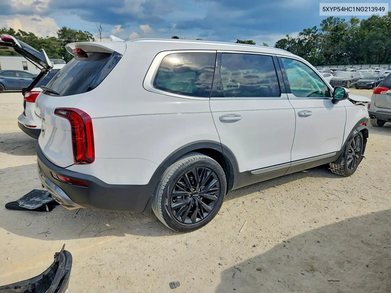 2022 KIA TELLURIDE VIN 5XYP54HC1NG213949 — фото 3
