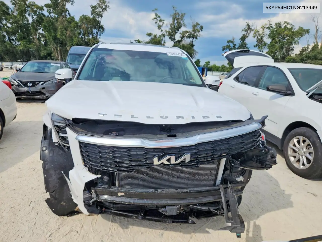 2022 KIA TELLURIDE VIN 5XYP54HC1NG213949 — фото 5