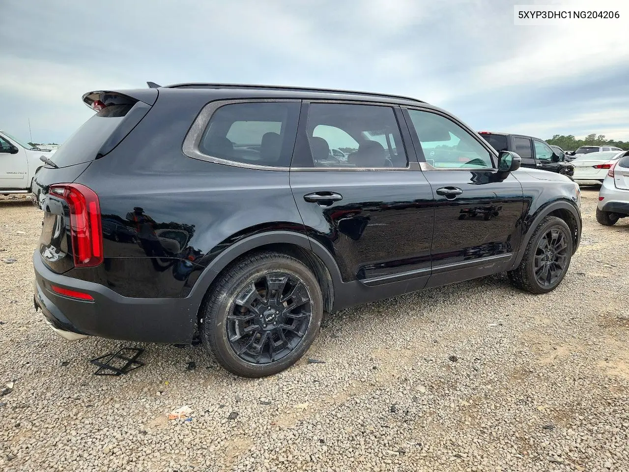 2022 KIA TELLURIDE VIN 5XYP3DHC1NG204206 — фото 3