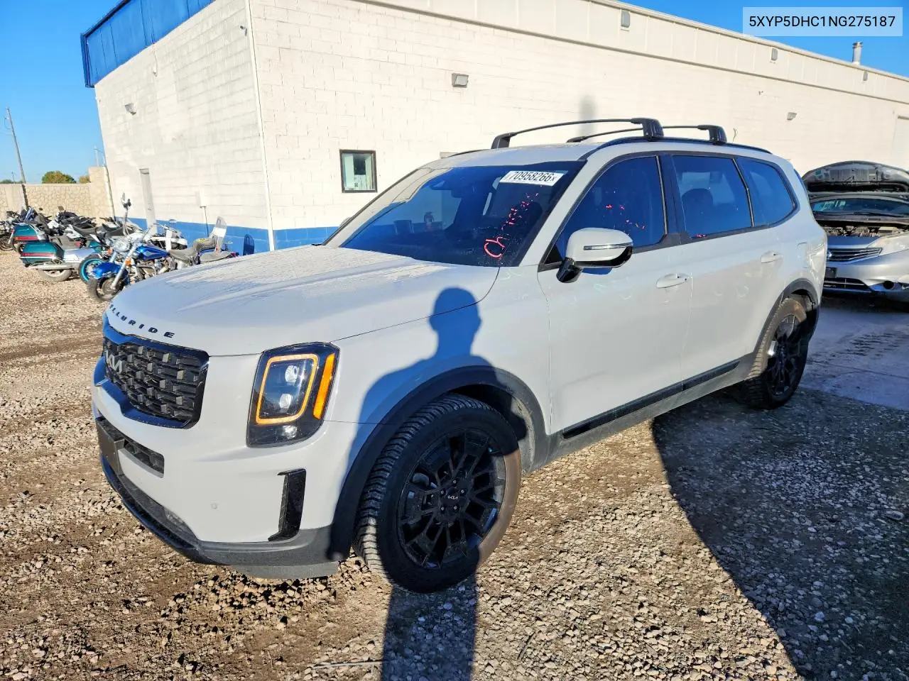 KIA TELLURIDE 2022, VIN 5XYP5DHC1NG275187