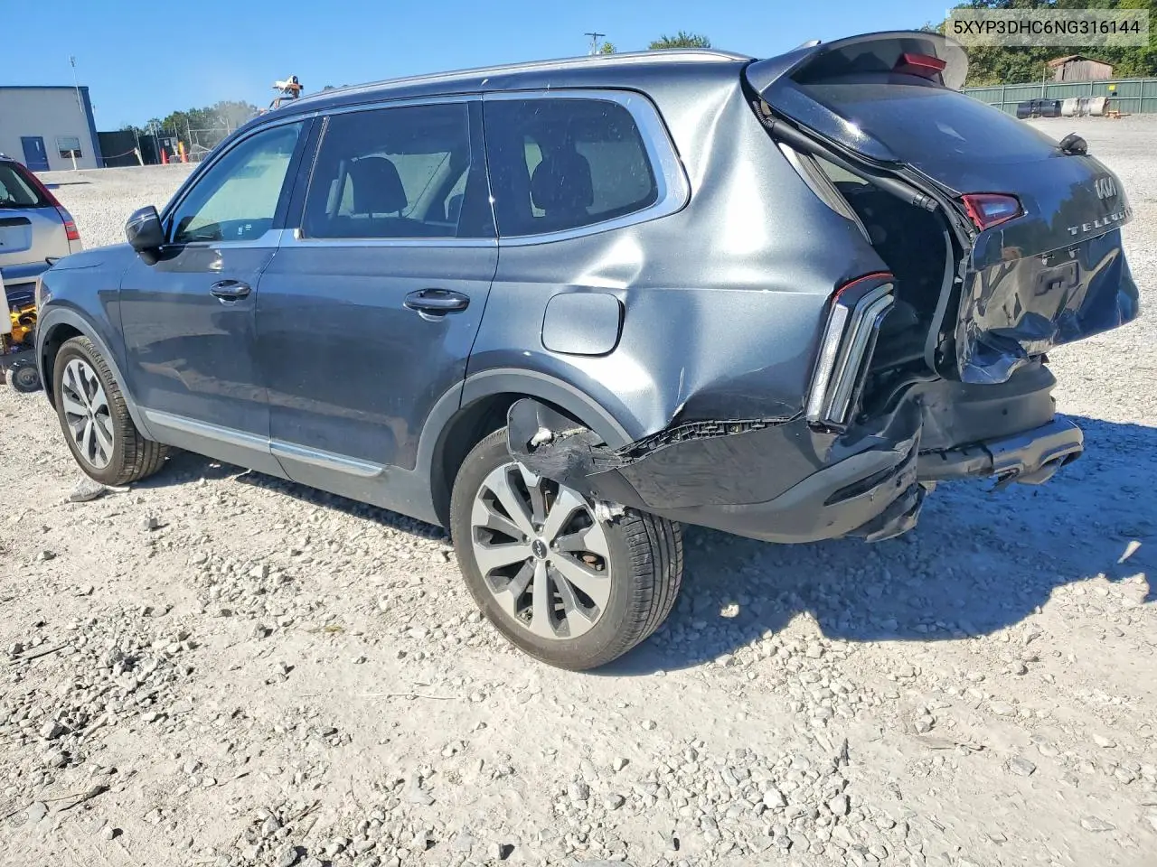 2022 KIA TELLURIDE VIN 5XYP3DHC6NG316144 — фото 2