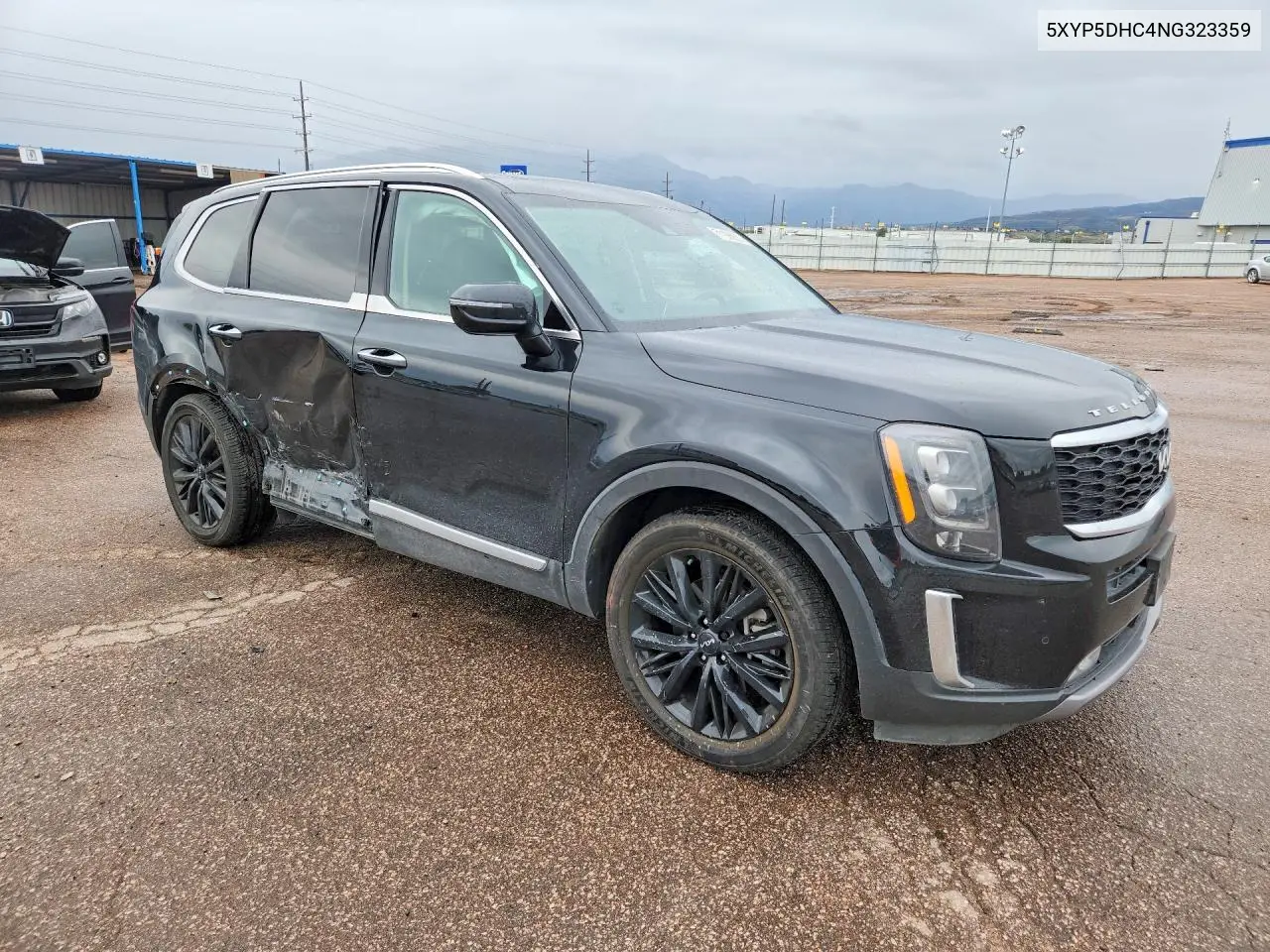 2022 KIA TELLURIDE VIN 5XYP5DHC4NG323359 — фото 4
