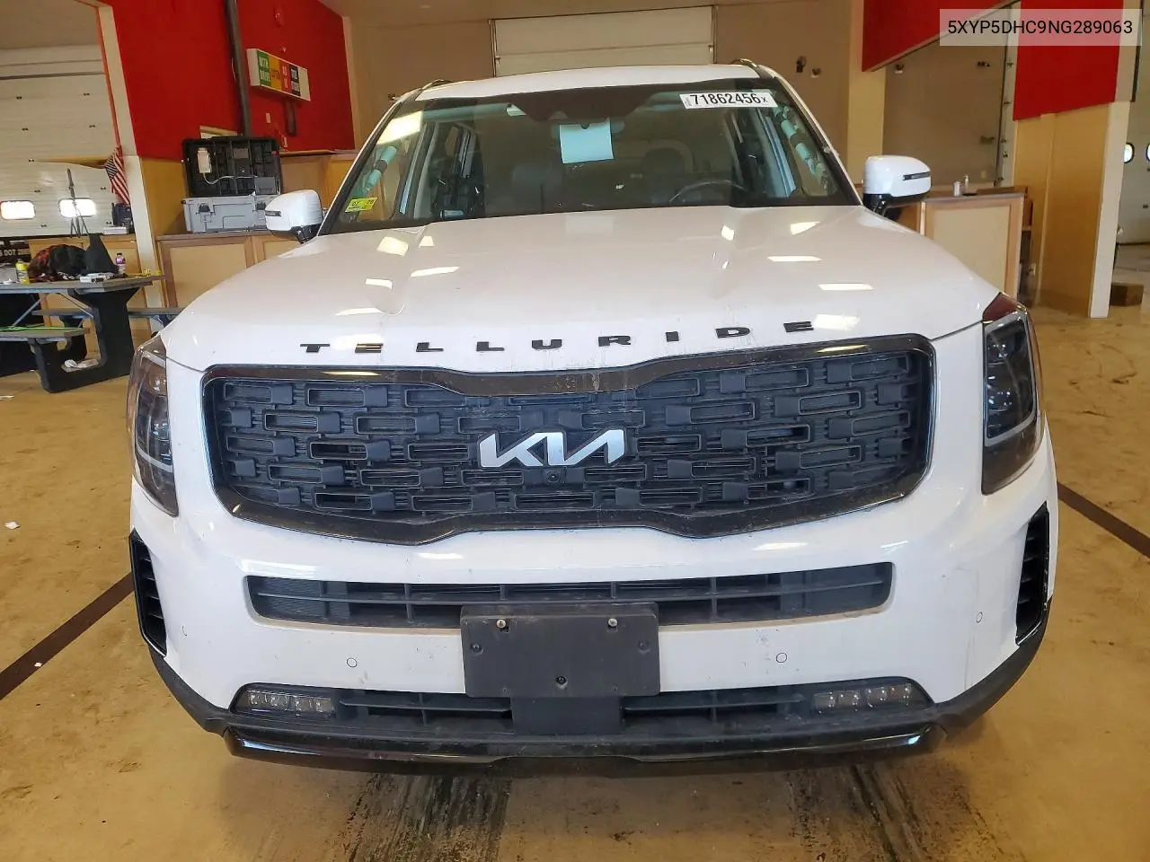 2022 KIA TELLURIDE VIN 5XYP5DHC9NG289063 — фото 5