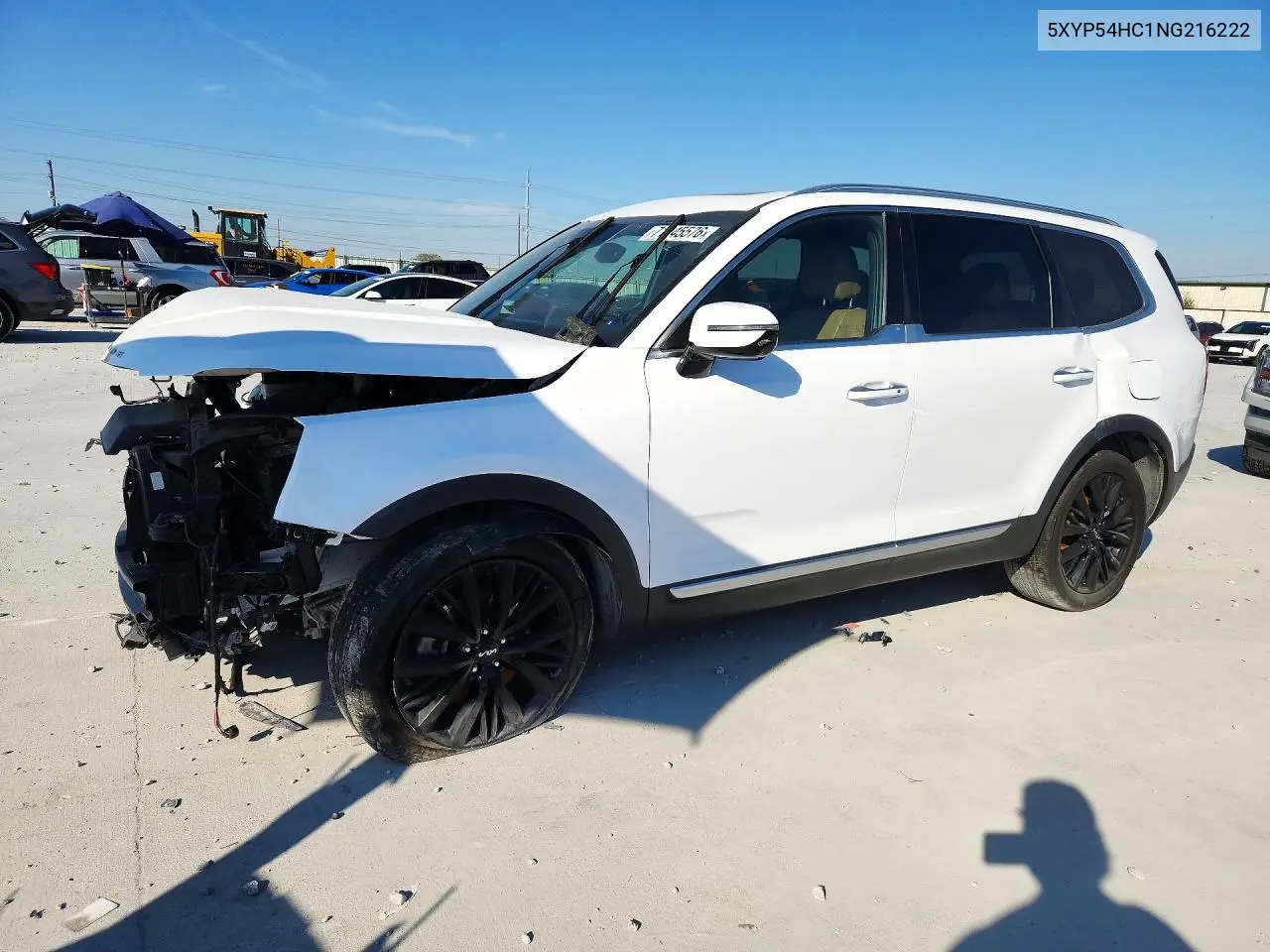 KIA TELLURIDE 2022, VIN 5XYP54HC1NG216222