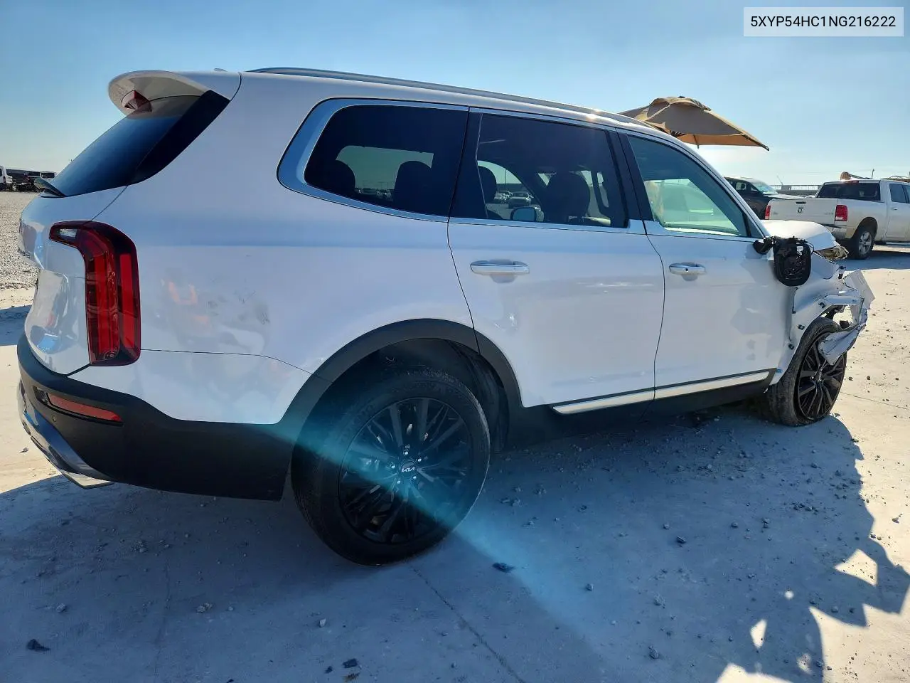 2022 KIA TELLURIDE VIN 5XYP54HC1NG216222 — фото 3