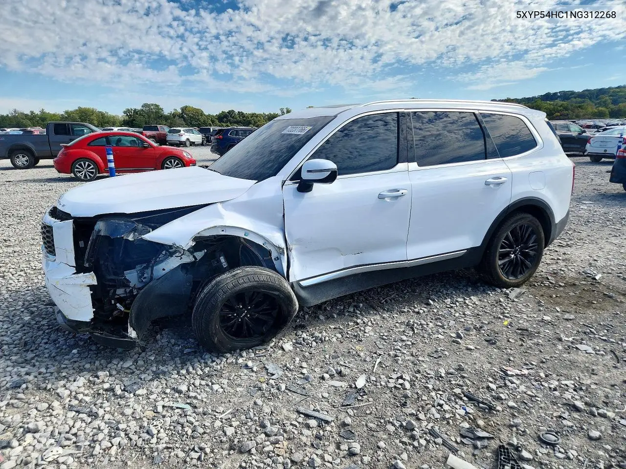 KIA TELLURIDE 2022, VIN 5XYP54HC1NG312268