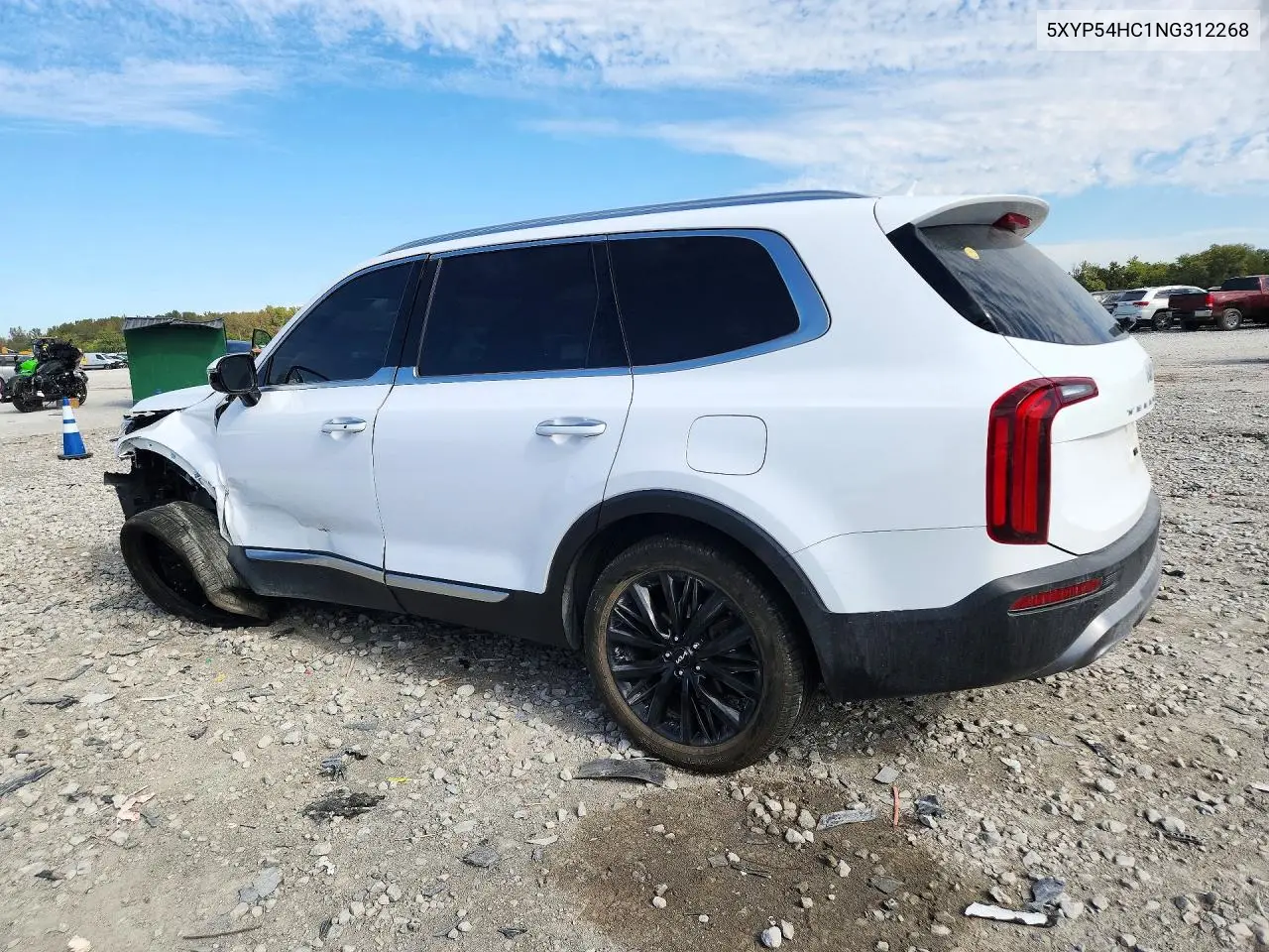 2022 KIA TELLURIDE VIN 5XYP54HC1NG312268 — фото 2