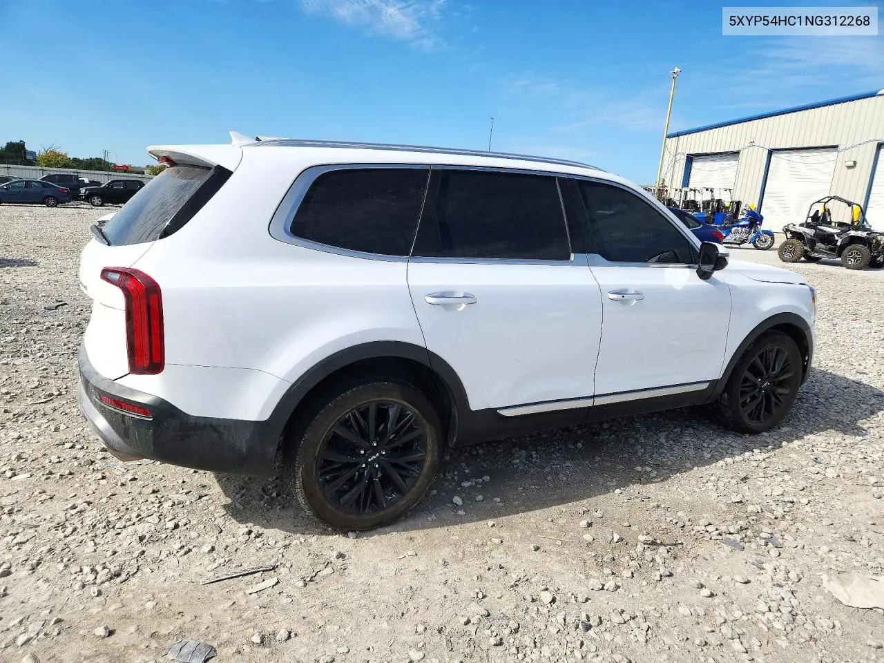 2022 KIA TELLURIDE VIN 5XYP54HC1NG312268 — фото 3