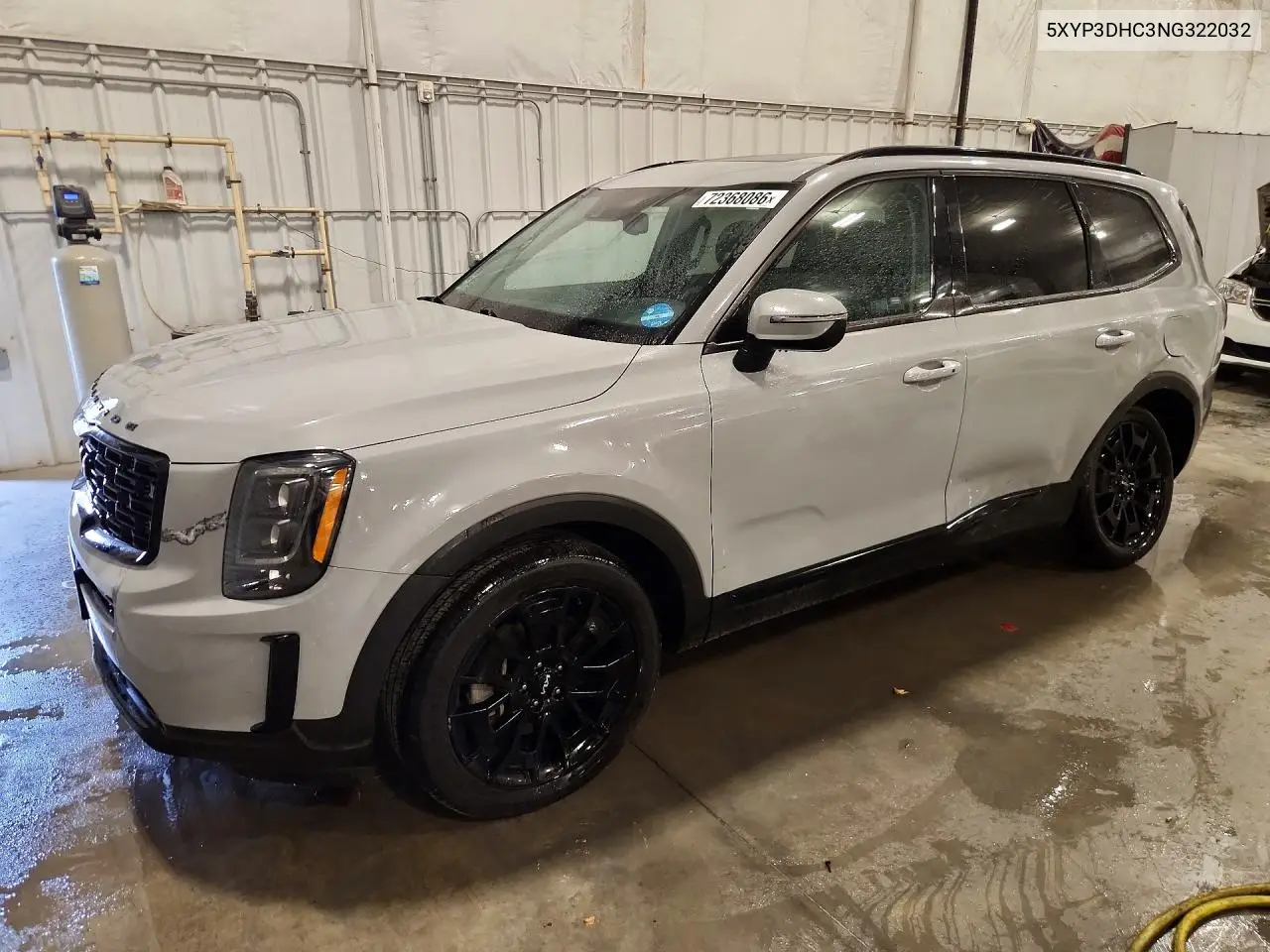 KIA TELLURIDE 2022, VIN 5XYP3DHC3NG322032