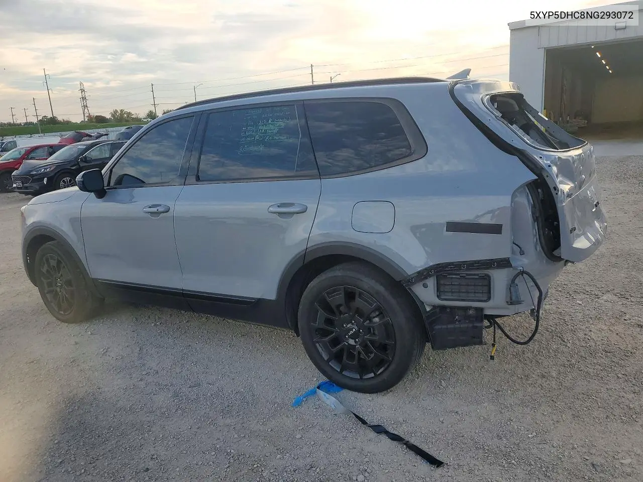 2022 KIA TELLURIDE VIN 5XYP5DHC8NG293072 — фото 2