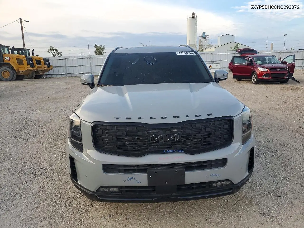 2022 KIA TELLURIDE VIN 5XYP5DHC8NG293072 — фото 5