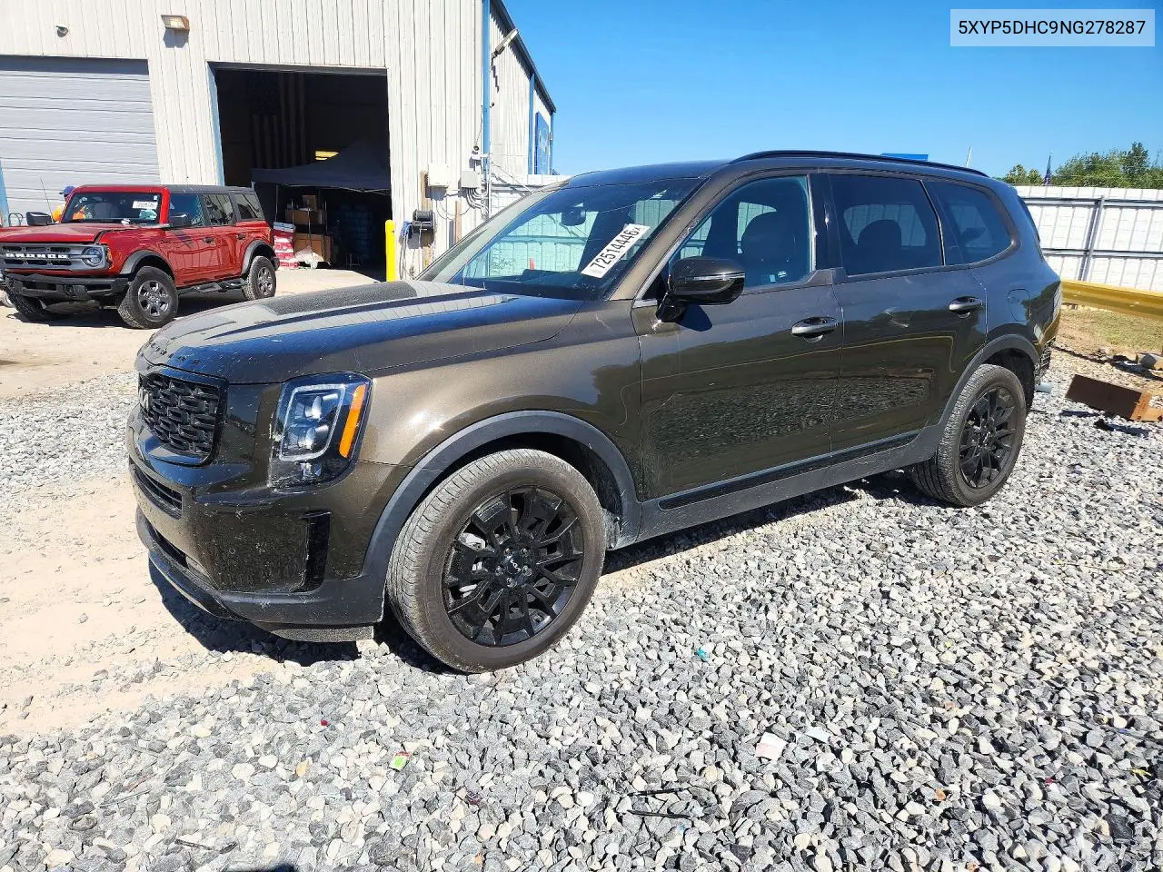 KIA TELLURIDE 2022, VIN 5XYP5DHC9NG278287