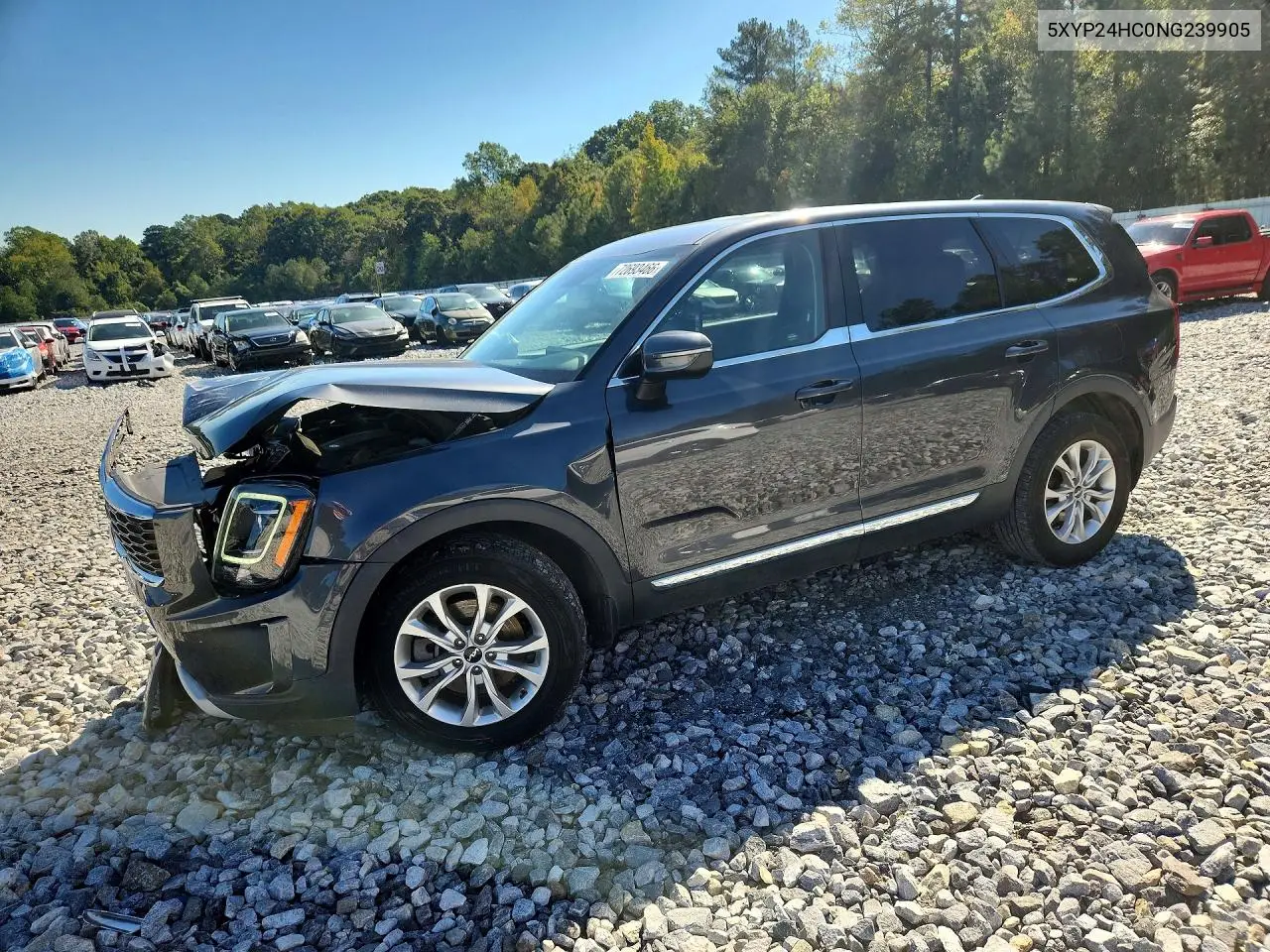 KIA TELLURIDE 2022, VIN 5XYP24HC0NG239905