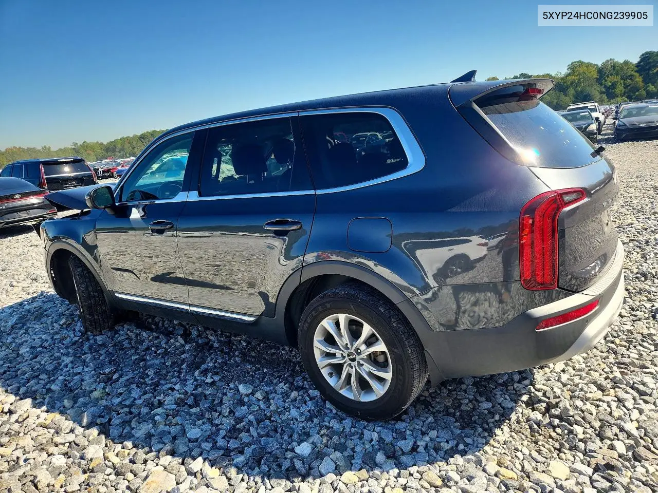 2022 KIA TELLURIDE VIN 5XYP24HC0NG239905 — фото 2