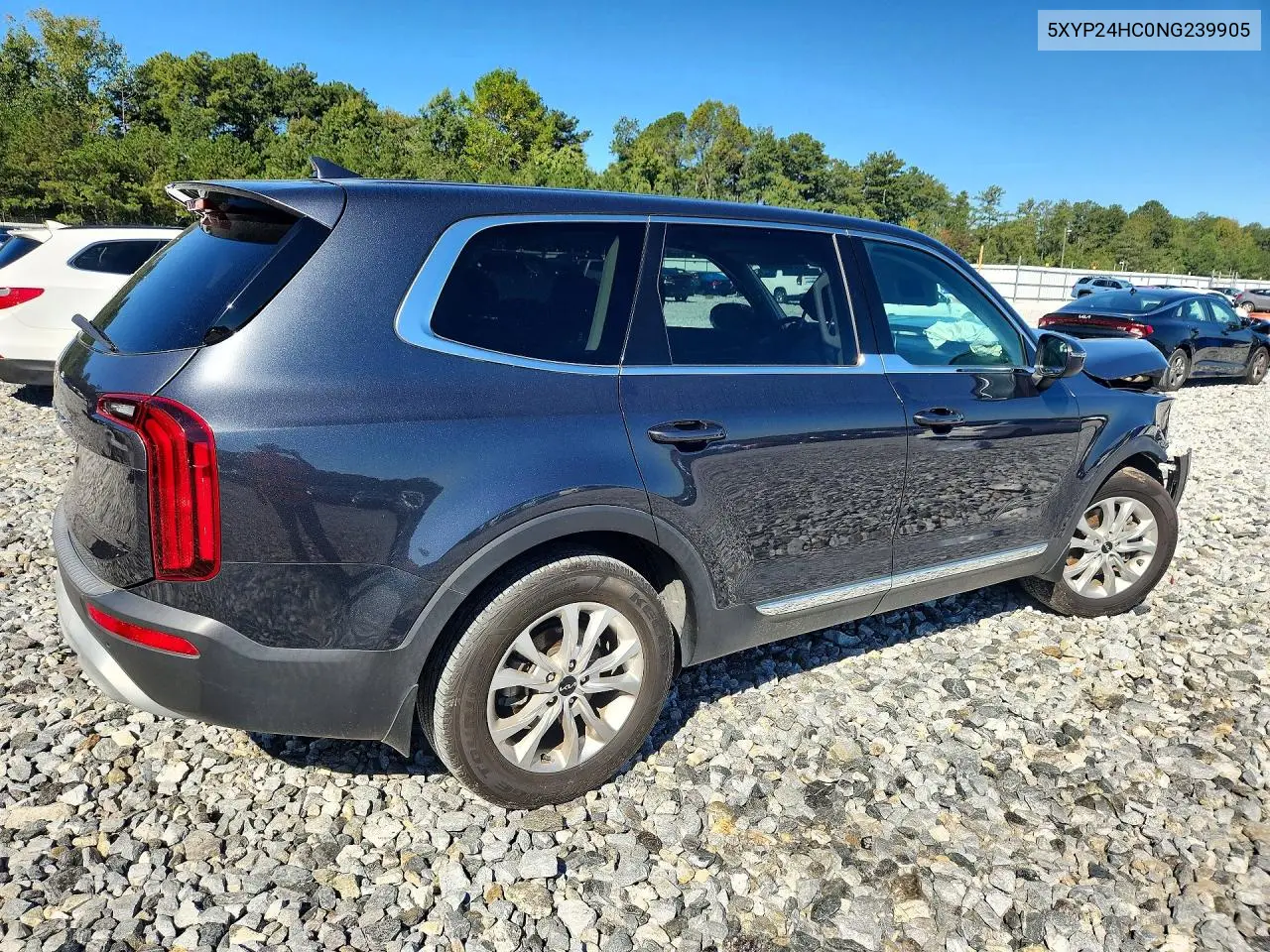 2022 KIA TELLURIDE VIN 5XYP24HC0NG239905 — фото 3