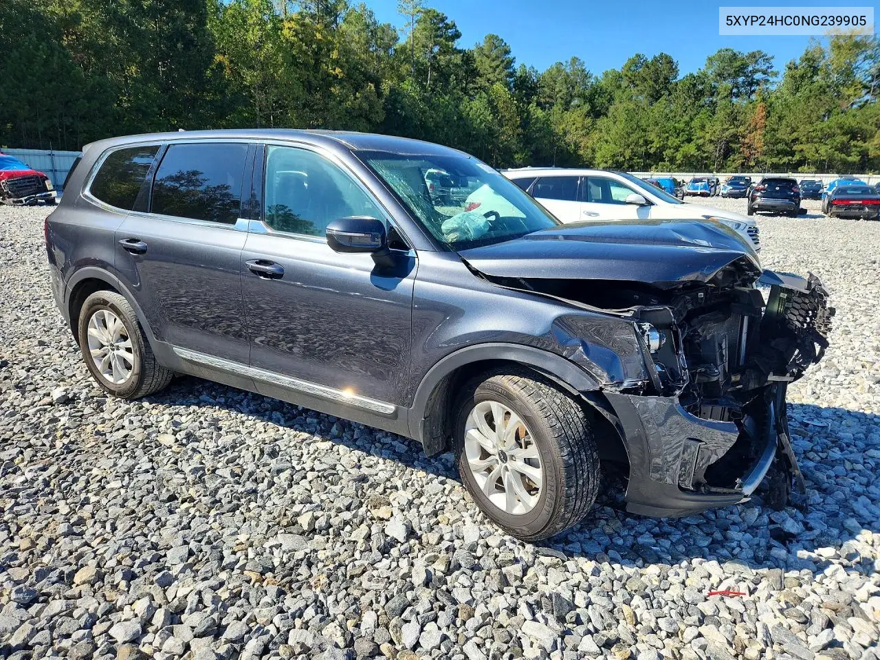 2022 KIA TELLURIDE VIN 5XYP24HC0NG239905 — фото 4