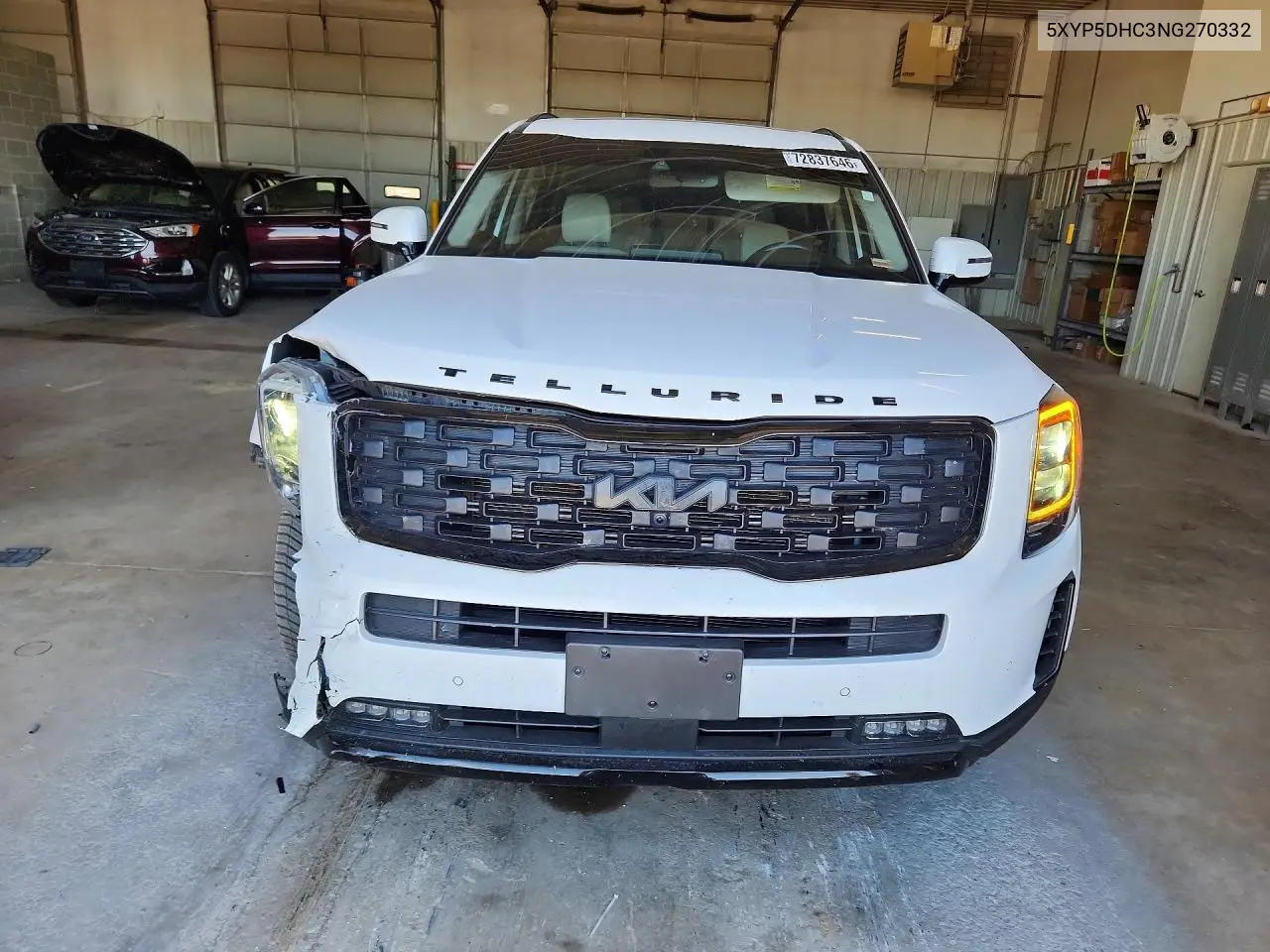 2022 KIA TELLURIDE VIN 5XYP5DHC3NG270332 — фото 5