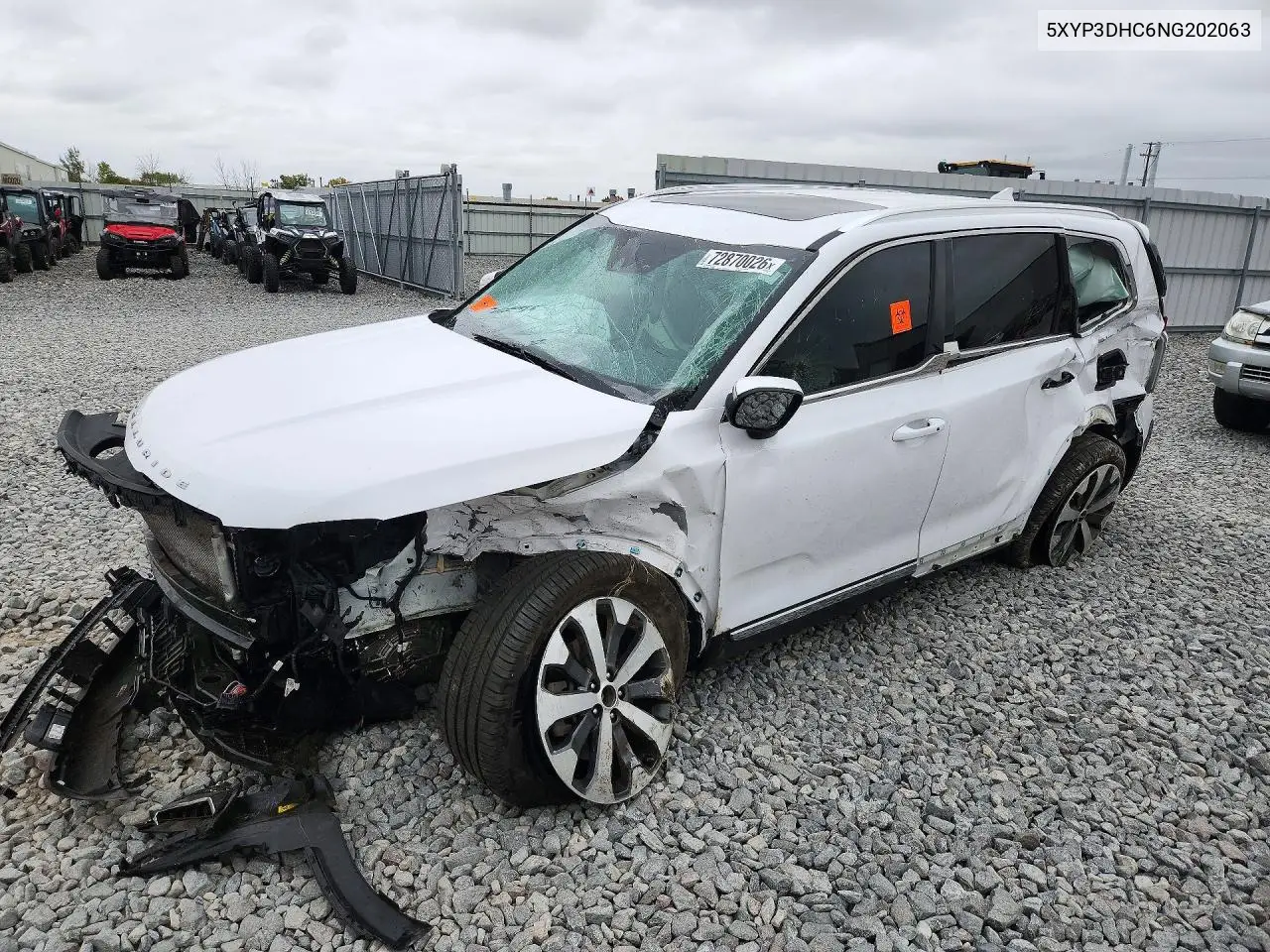 KIA TELLURIDE 2022, VIN 5XYP3DHC6NG202063
