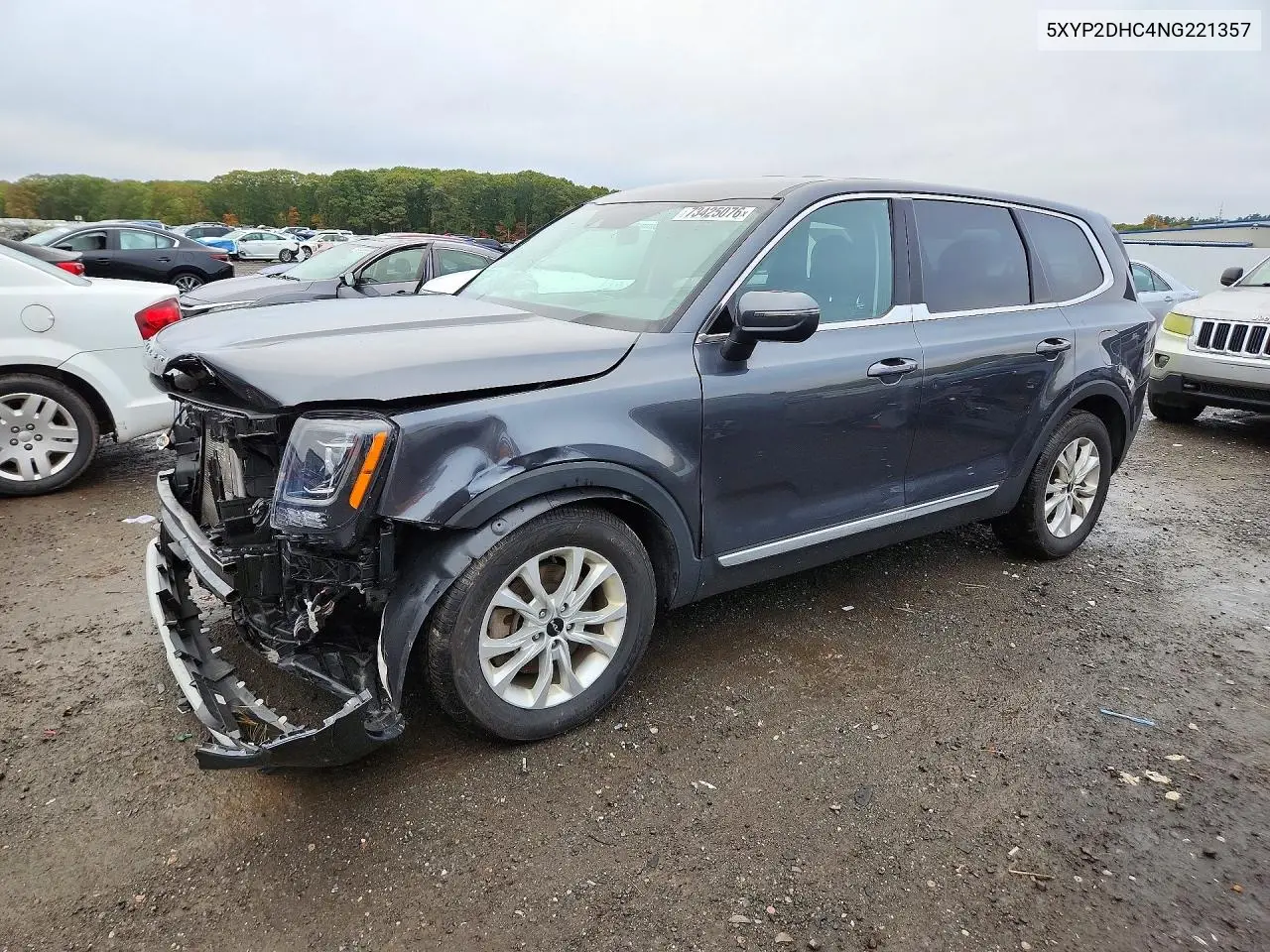 KIA TELLURIDE 2022, VIN 5XYP2DHC4NG221357