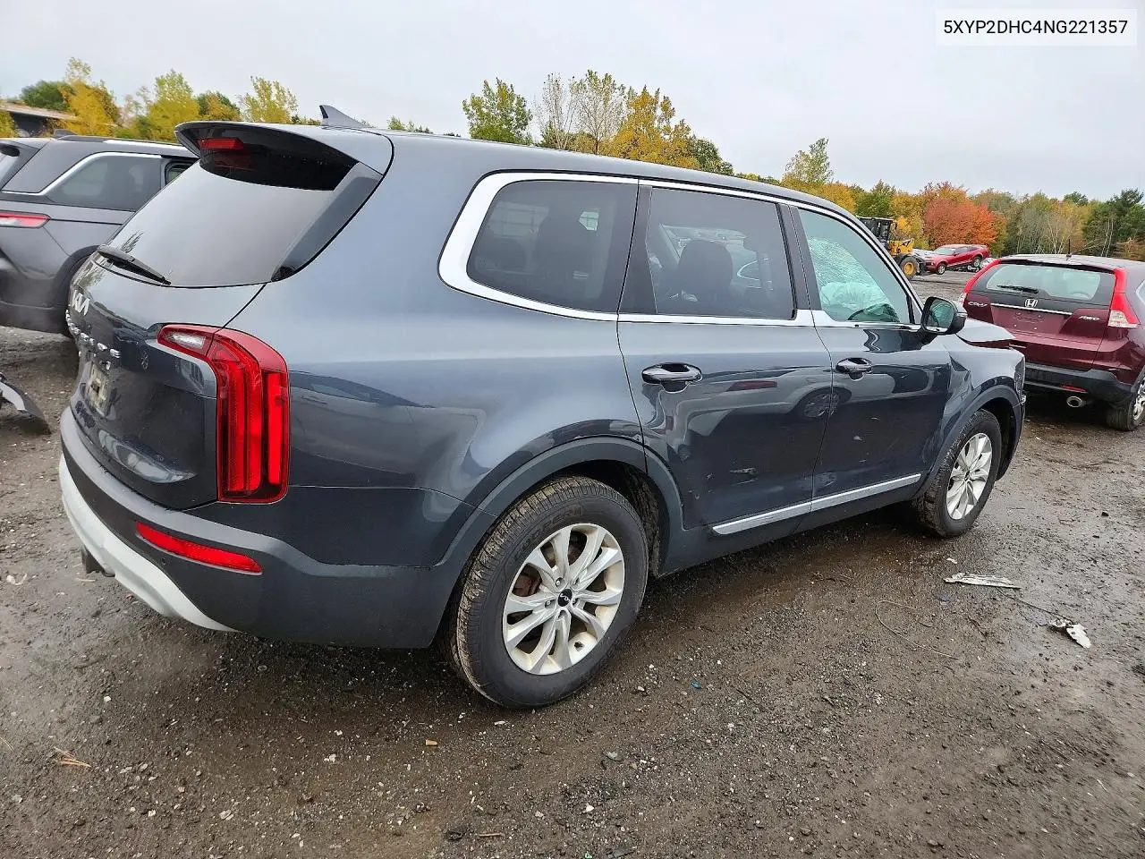 2022 KIA TELLURIDE VIN 5XYP2DHC4NG221357 — фото 3