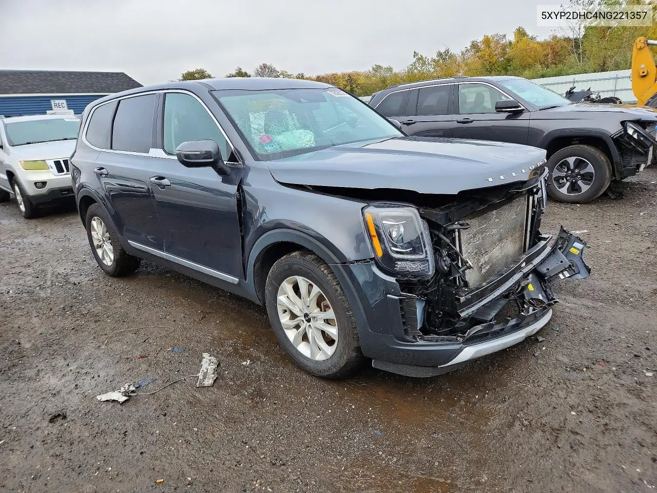 2022 KIA TELLURIDE VIN 5XYP2DHC4NG221357 — фото 4