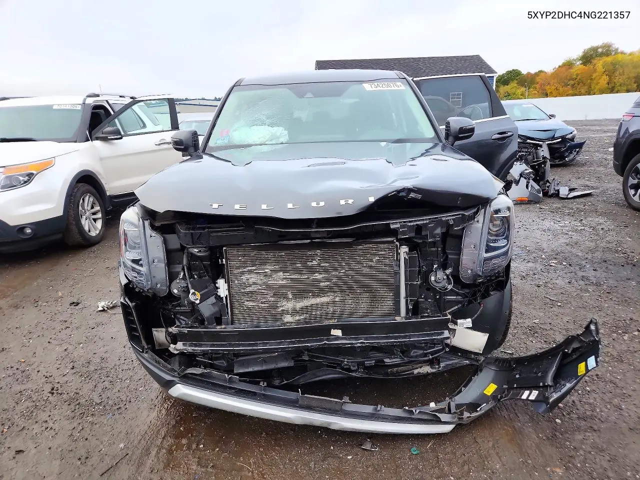 2022 KIA TELLURIDE VIN 5XYP2DHC4NG221357 — фото 5