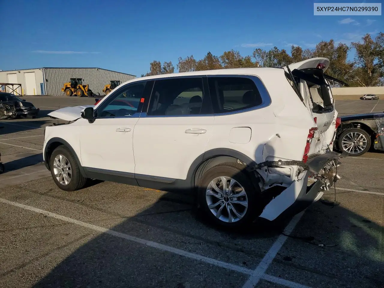 2022 KIA TELLURIDE VIN 5XYP24HC7NG299390 — фото 3