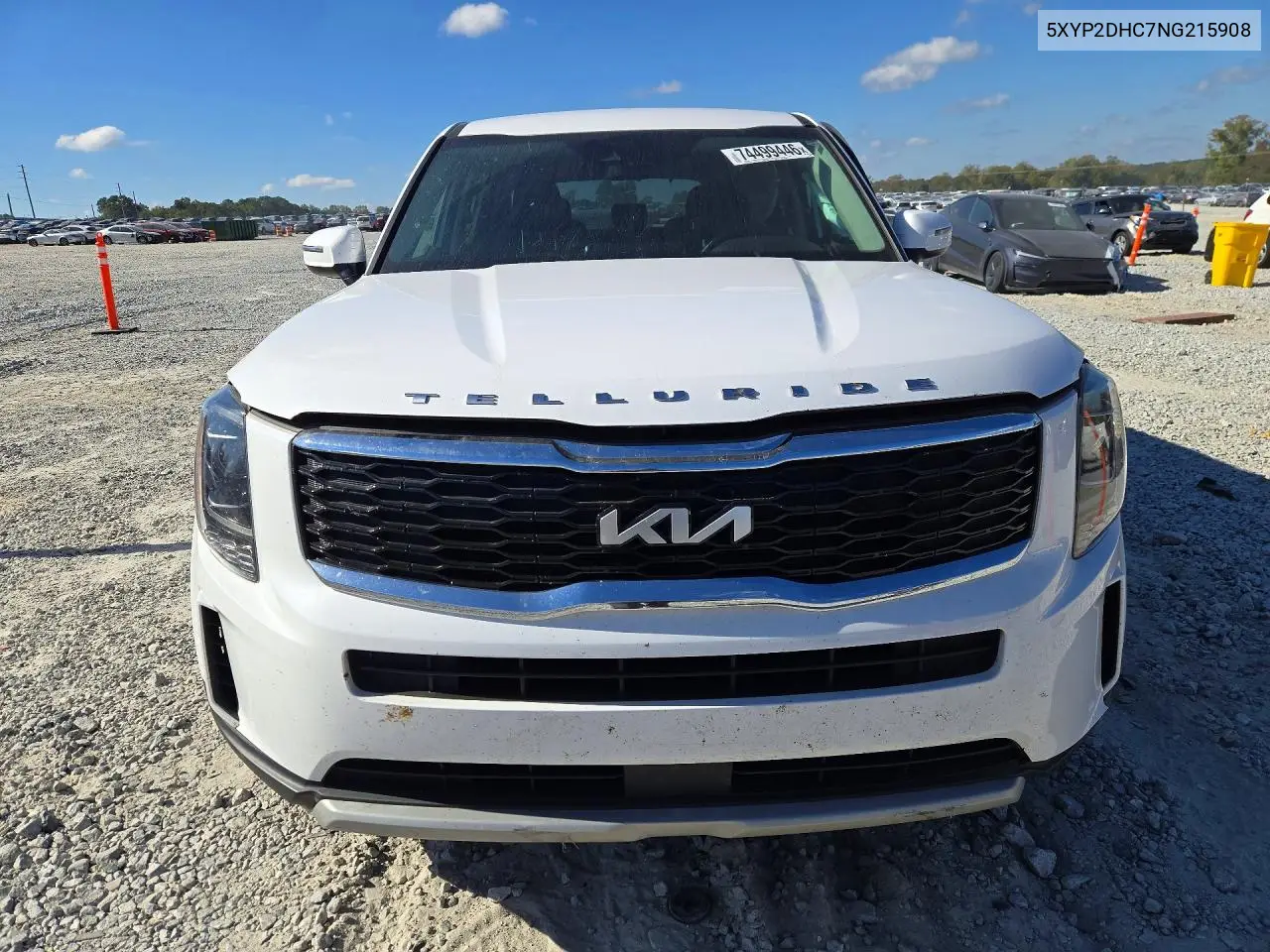 KIA TELLURIDE 2022, VIN 5XYP2DHC7NG215908