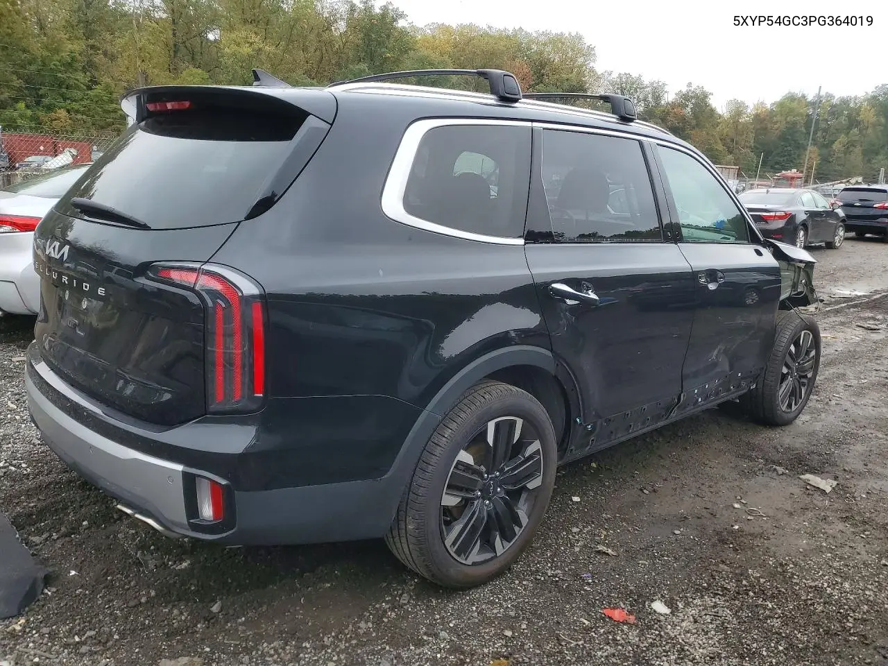 2023 KIA TELLURIDE VIN 5XYP54GC3PG364019 — фото 3