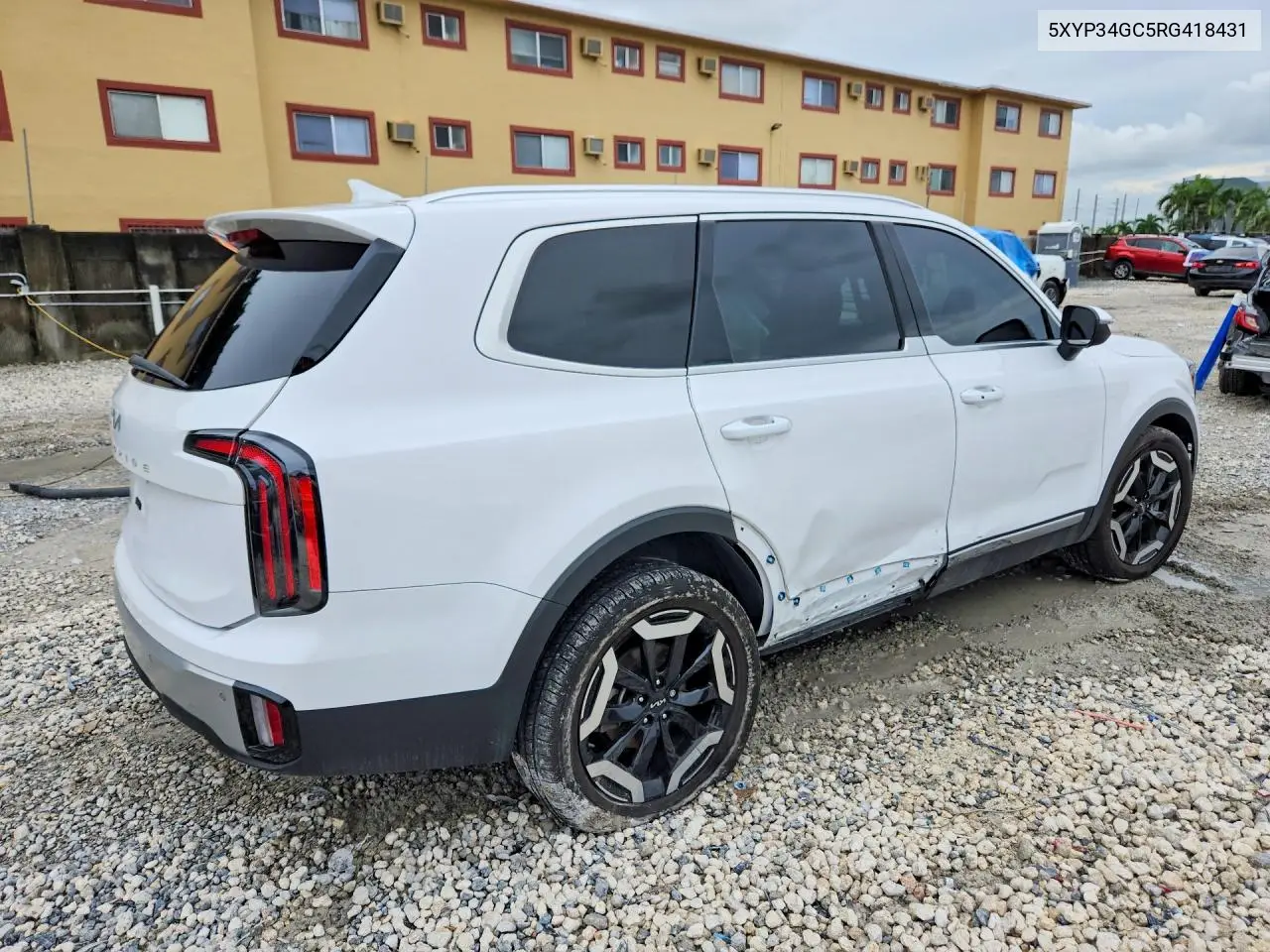 2024 KIA TELLURIDE VIN 5XYP34GC5RG418431 — фото 3