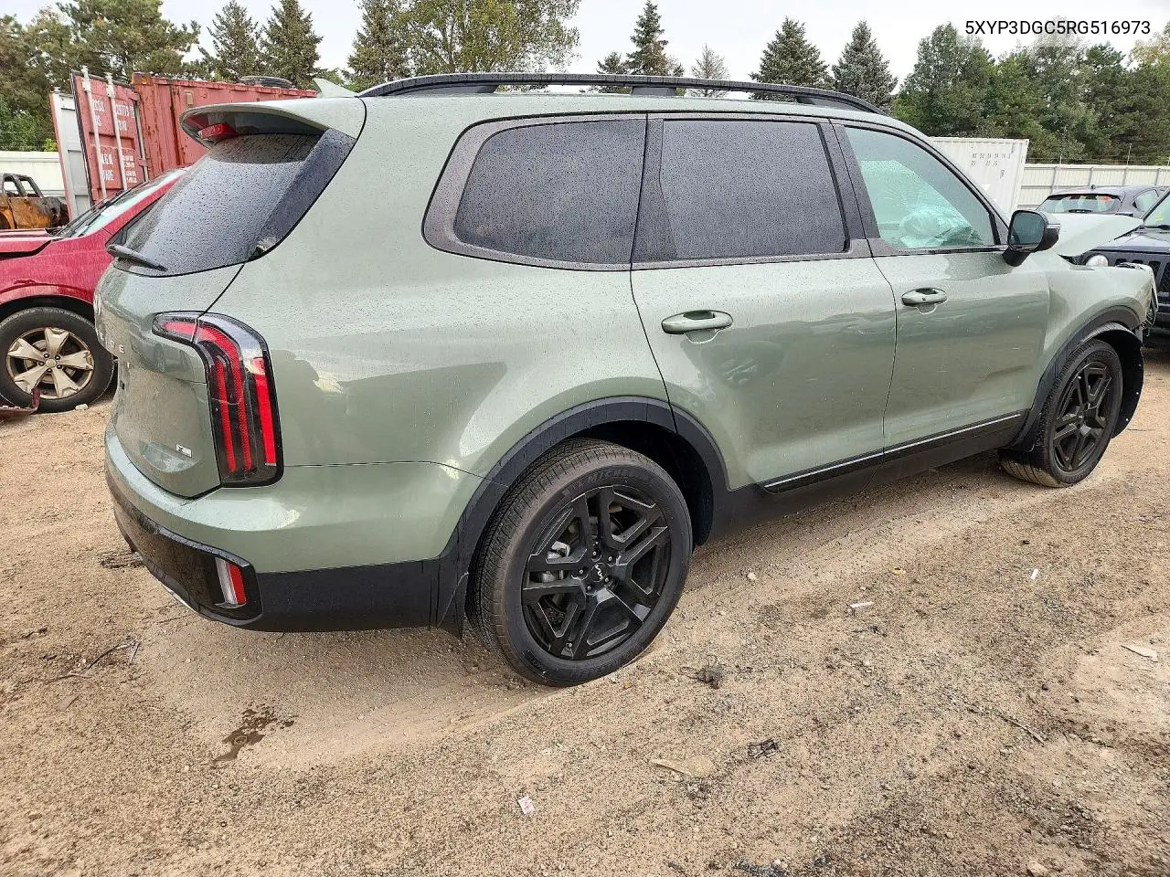 2024 KIA TELLURIDE VIN 5XYP3DGC5RG516973 — фото 3