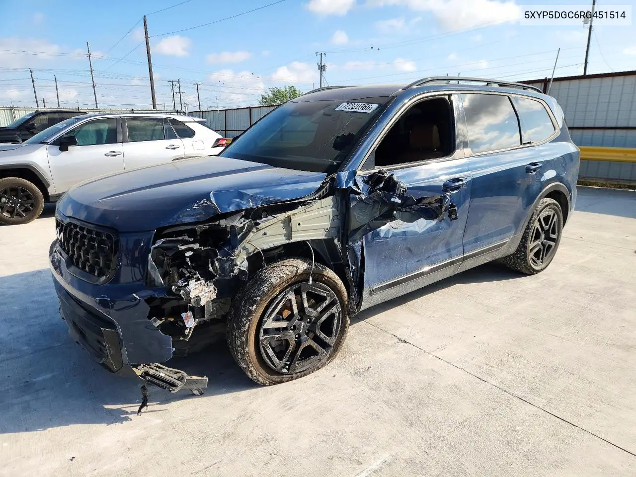KIA TELLURIDE 2024, VIN 5XYP5DGC6RG451514