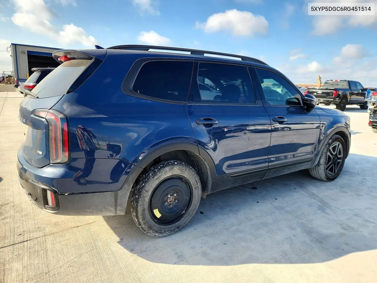 2024 KIA TELLURIDE VIN 5XYP5DGC6RG451514 — фото 3