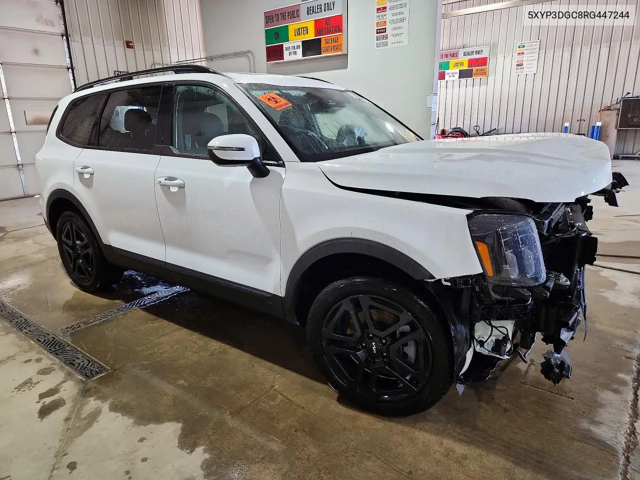 2024 KIA TELLURIDE VIN 5XYP3DGC8RG447244 — фото 4