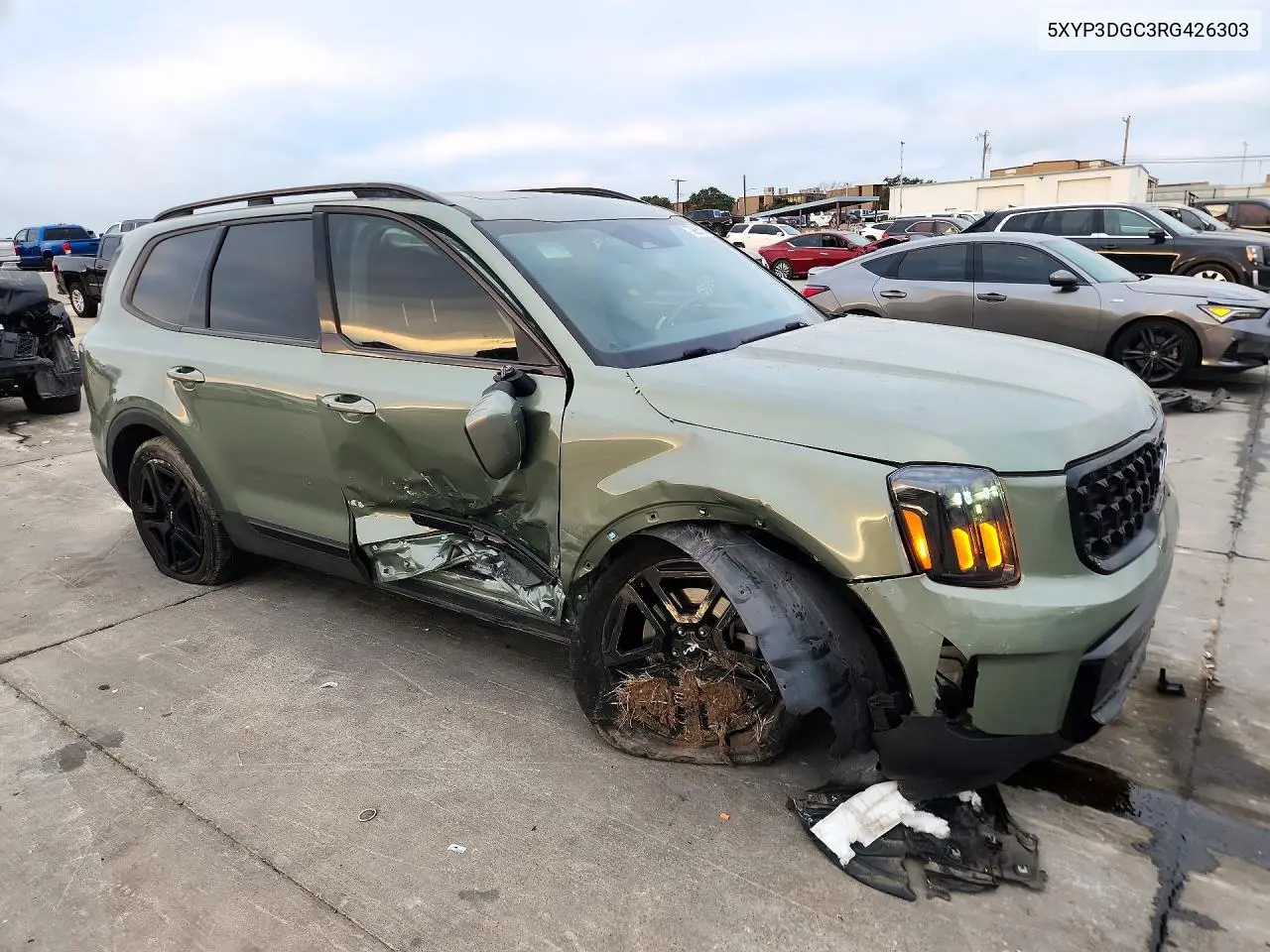 2024 KIA TELLURIDE VIN 5XYP3DGC3RG426303 — фото 4