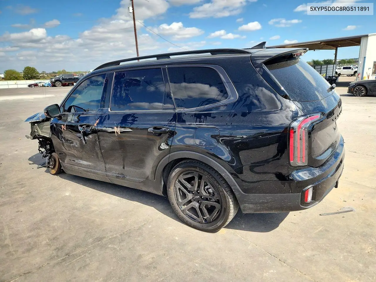 2024 KIA TELLURIDE VIN 5XYP5DGC8RG511891 — фото 2