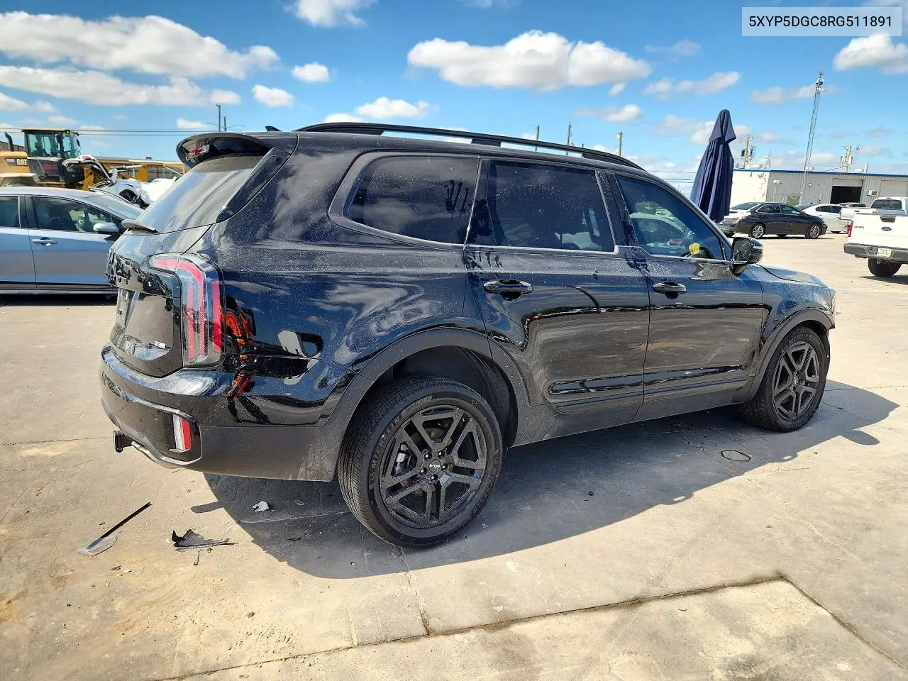 2024 KIA TELLURIDE VIN 5XYP5DGC8RG511891 — фото 3