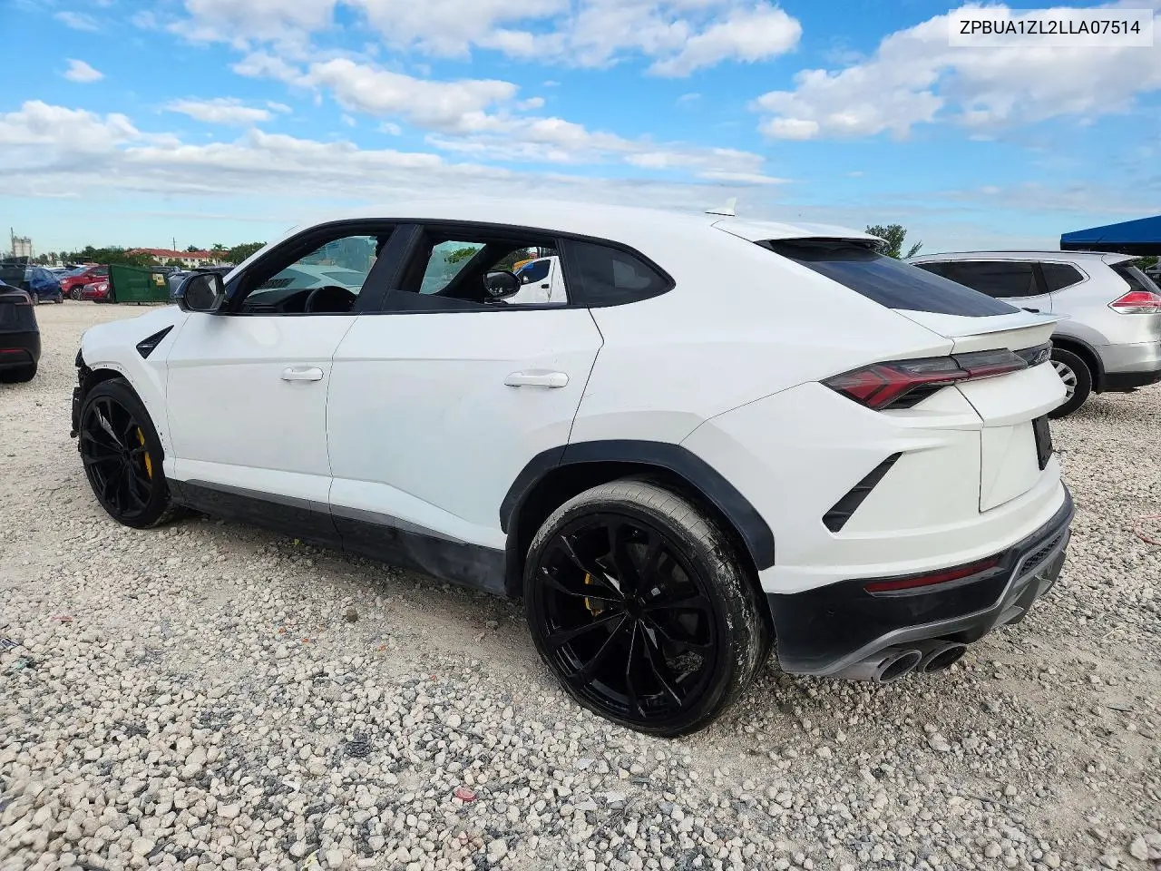 2020 LAMBORGHINI URUS VIN ZPBUA1ZL2LLA07514 — фото 2