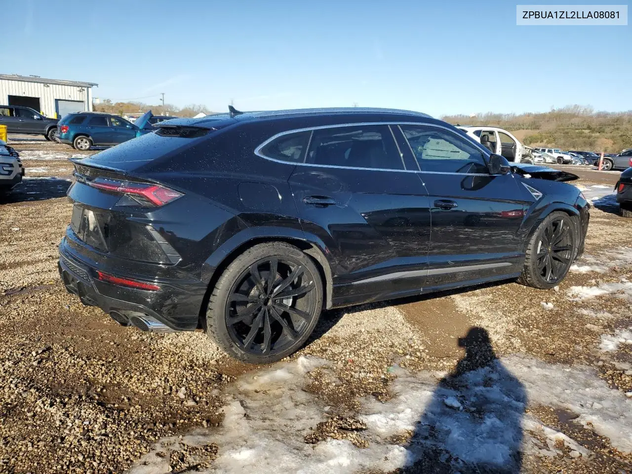 2020 LAMBORGHINI URUS VIN ZPBUA1ZL2LLA08081 — фото 3