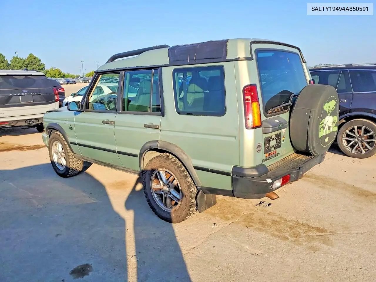 2004 LAND ROVER DISCOVERY VIN SALTY19494A850591 — фото 2