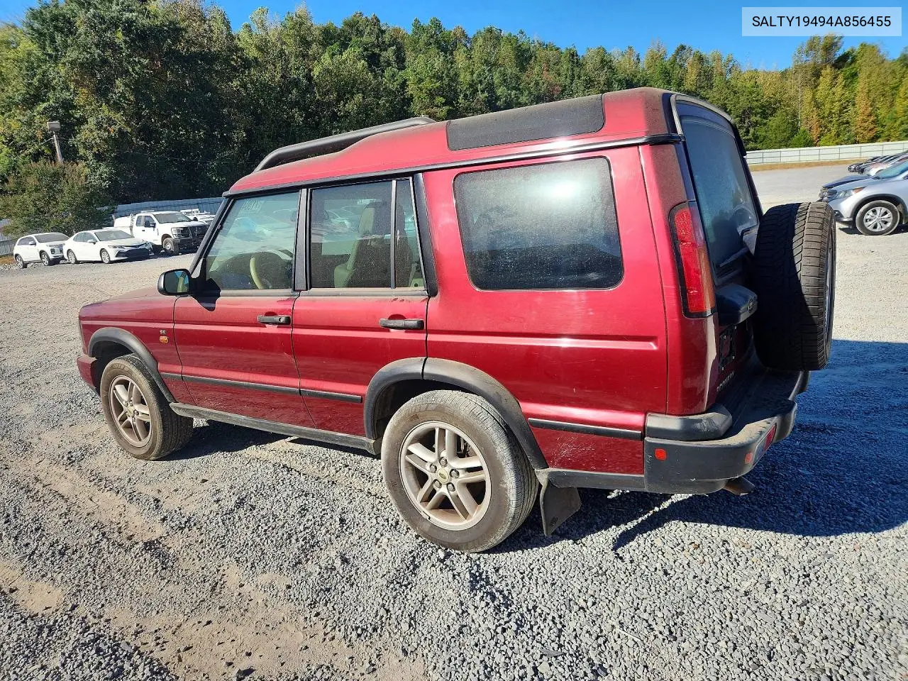 2004 LAND ROVER DISCOVERY VIN SALTY19494A856455 — фото 2