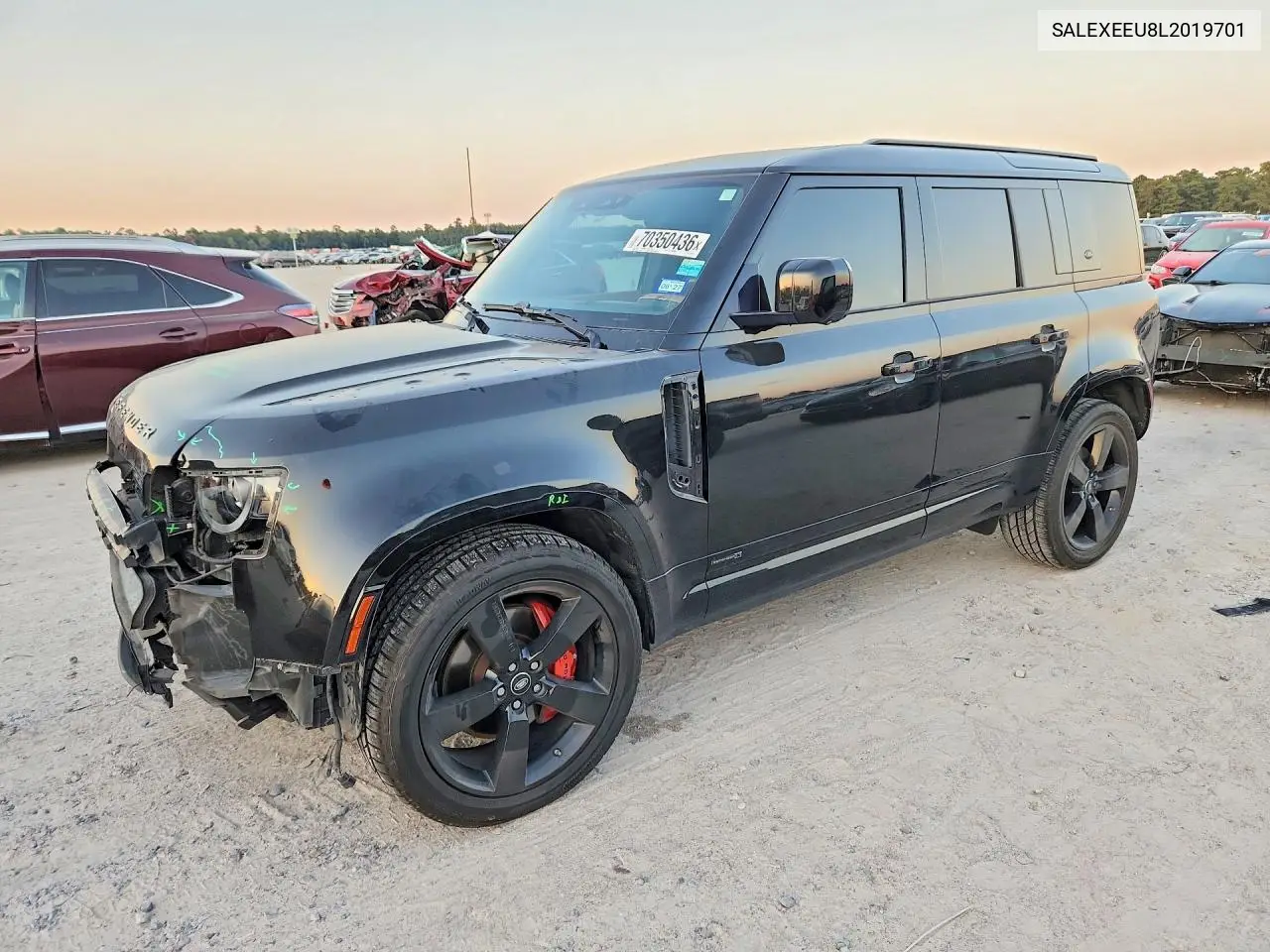 LAND ROVER DEFENDER 2020, VIN SALEXEEU8L2019701