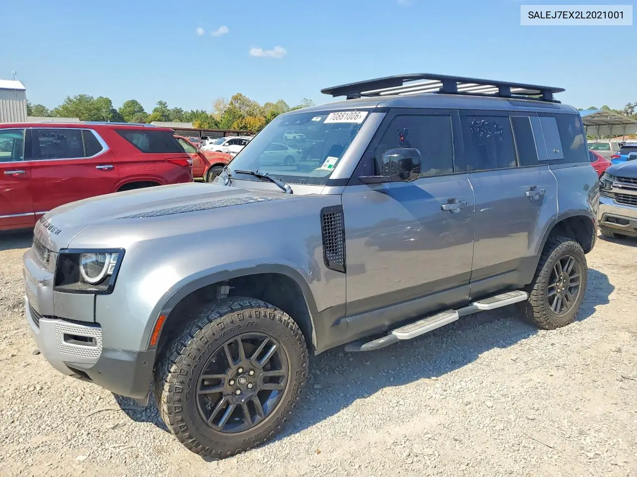 LAND ROVER DEFENDER 2020, VIN SALEJ7EX2L2021001