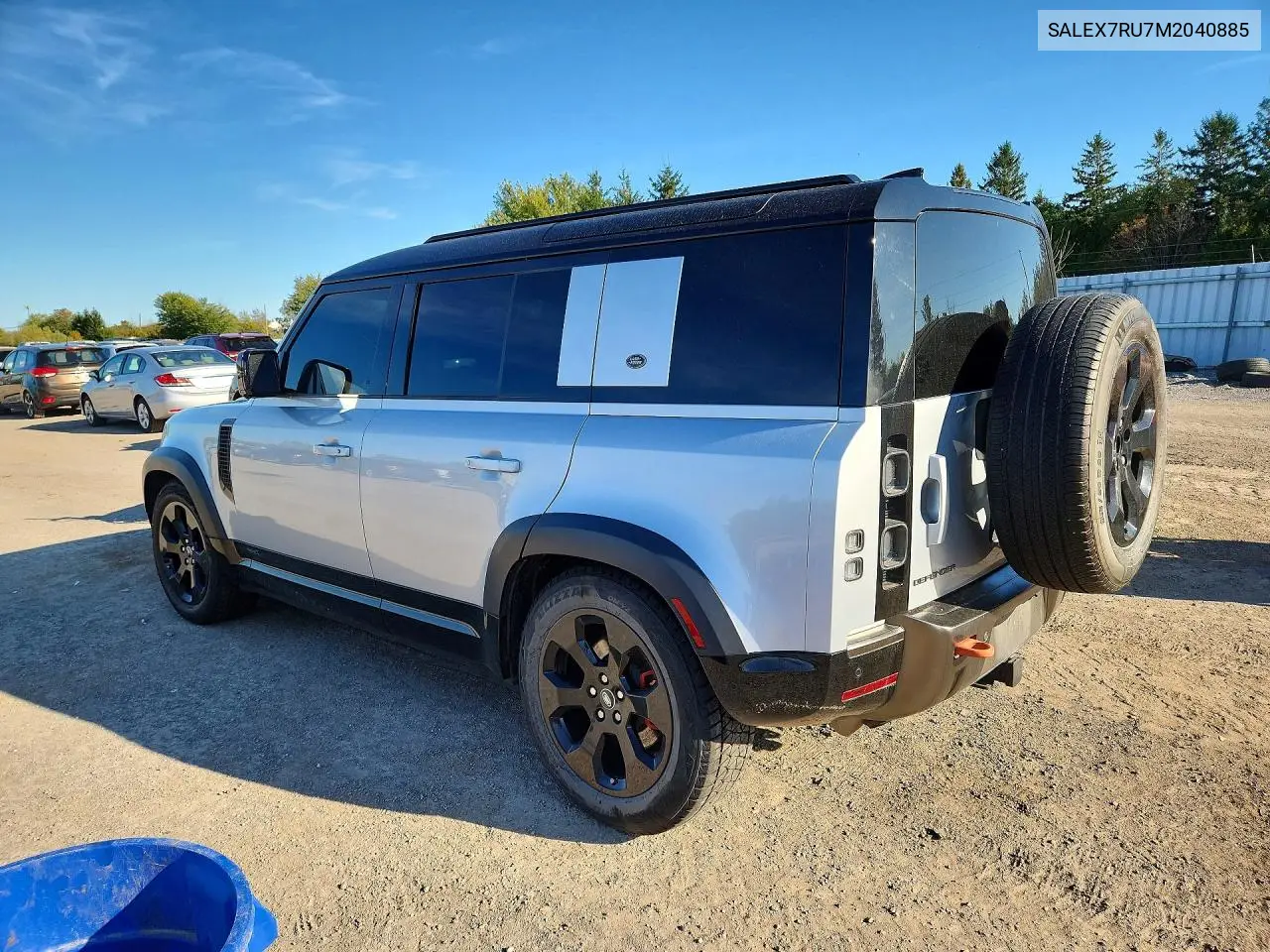 2021 LAND ROVER DEFENDER VIN SALEX7RU7M2040885 — фото 2