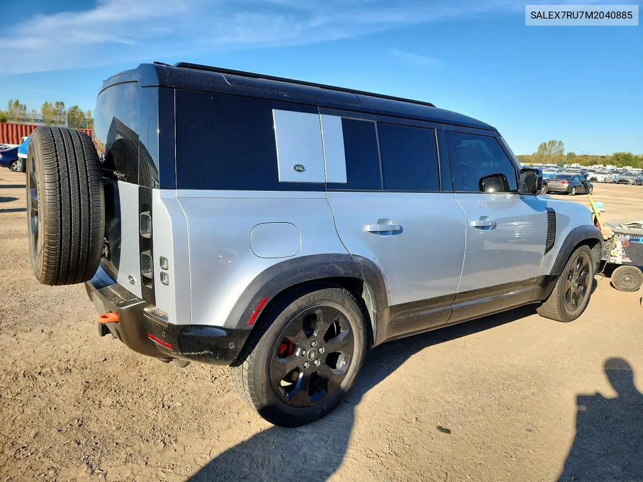 2021 LAND ROVER DEFENDER VIN SALEX7RU7M2040885 — фото 3