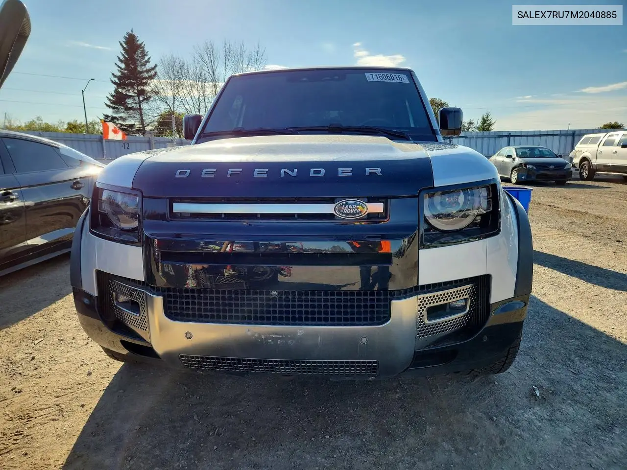 2021 LAND ROVER DEFENDER VIN SALEX7RU7M2040885 — фото 5